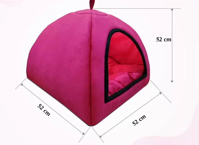 Relexpet Cats Kittens Pet Hut House in Soft Velvet